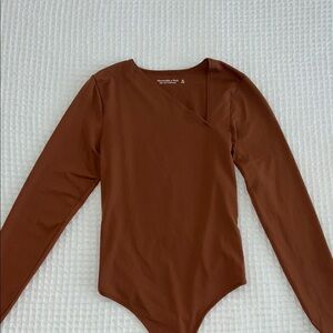 Abercrombie long sleeve asymmetrical Bodysuit